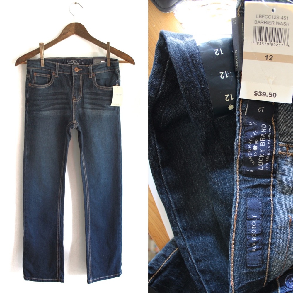Lucky Brand NWT Girls Ava Bootcut Jeans 12